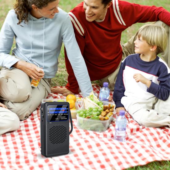 Přenosné rádio s dlouhou životností a designem se dvěma bateriemi, plné pásmo, technologie s nízkou spotřebou, rádio pro nouzovou připravenost