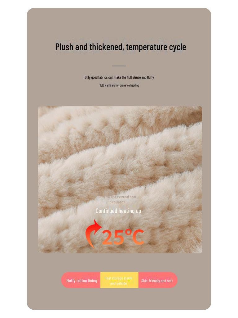 Damen Winter 2023 Samt Hut & Schal Kombi – Plüschig, Warm & Vielseitig für Outdoor Radfahren