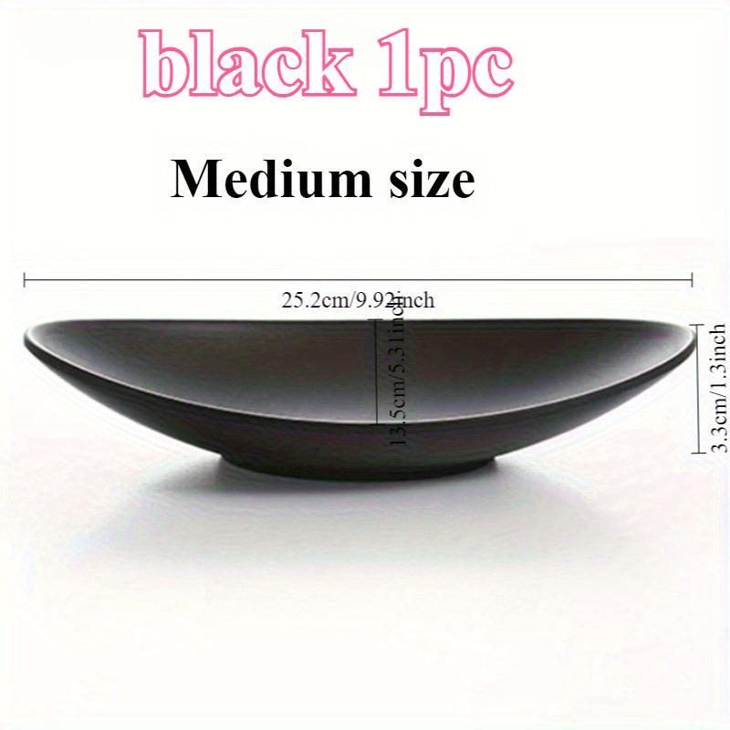1PC Multifunctional Tray Oval Frosted Black Jewelry Ring Jewelry Key Tray Organizer Kitchen Supplies