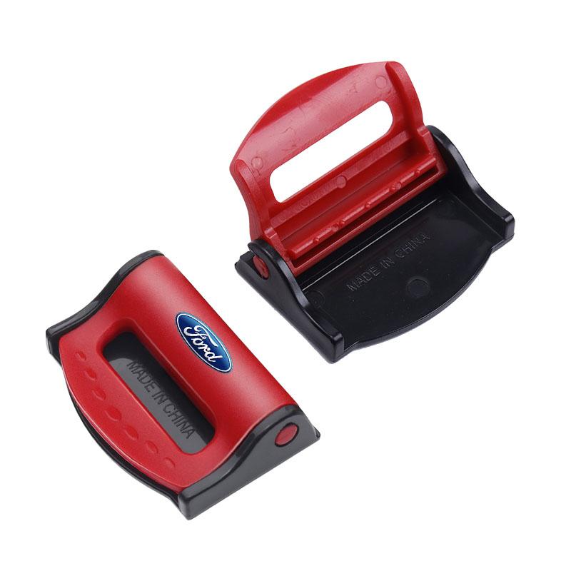 2Pcs Car Safety Seat Belt Buckle Clip Seatbelt Stopper Adjuster Clip For Ford Focus Mk2 Party Mk3 Ranger Mondeo Mk4 Fiest
