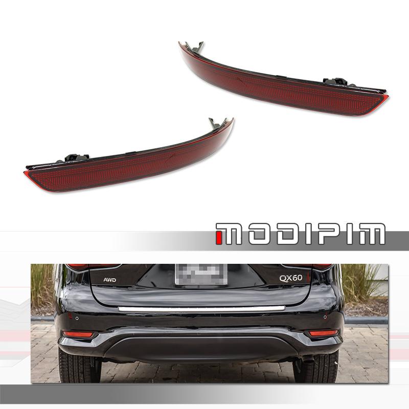 Reflektoren für den hinteren Stoßfänger, Gehäuse für Heck-/Bremsleuchten für 2016 2017 2018 2019 2020 INFINITI QX60, Ohne Leuchtmittel / Fassung, Autozubehör