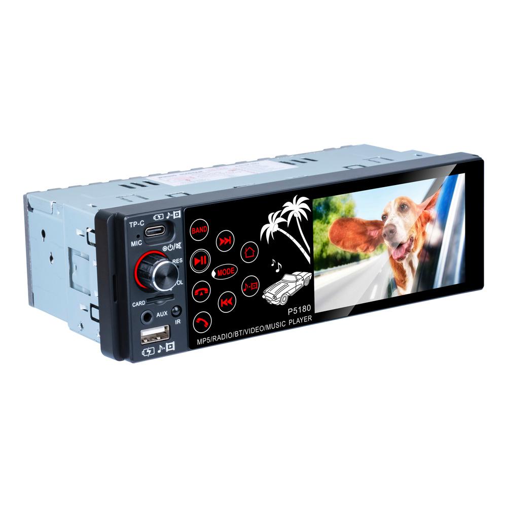 4.1inch IPS Capacitive Touch Screen Bluetooth AUX  RMVB/AVI Media Player Subwoofer FM Radio MP3 WMA MP4 MP5 Receiver