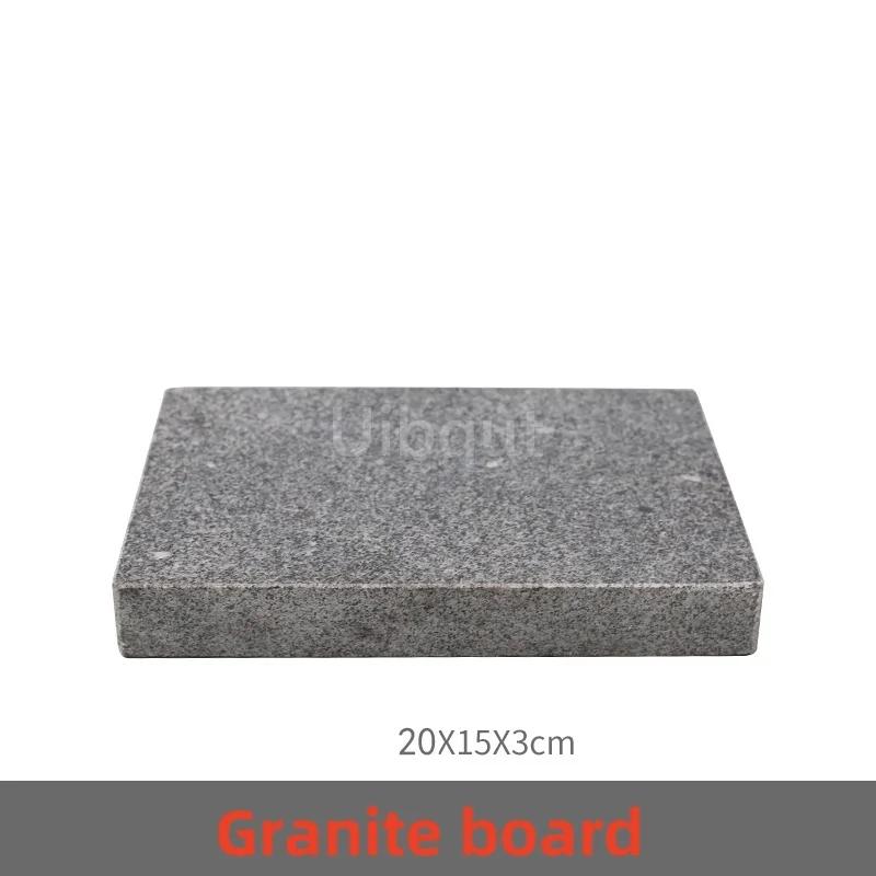 High temperature resistant volcanic rock natural stone steak tray grill plate granite slab board frying plate rock stone slab