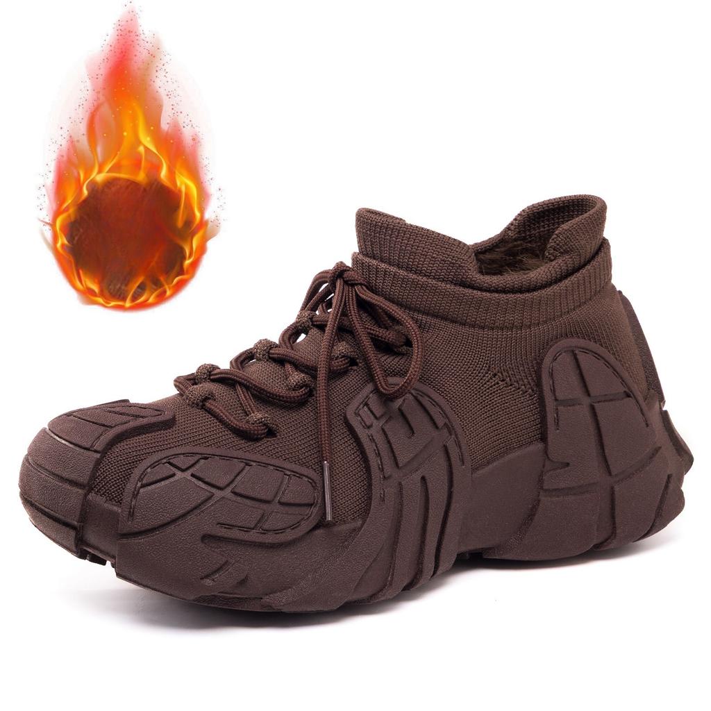 Cotton Shoes, Fleece Shoes, Thick-soled Shoes, Outdoor Snow Boots, and Thick-soled Shoes