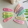 5PCS Waterdrop Shape Hair Clips Candy Color Girls Bangs Clip Edge Clip Women BB Hairpins Metal Snap Hairgrips Hair Accessories