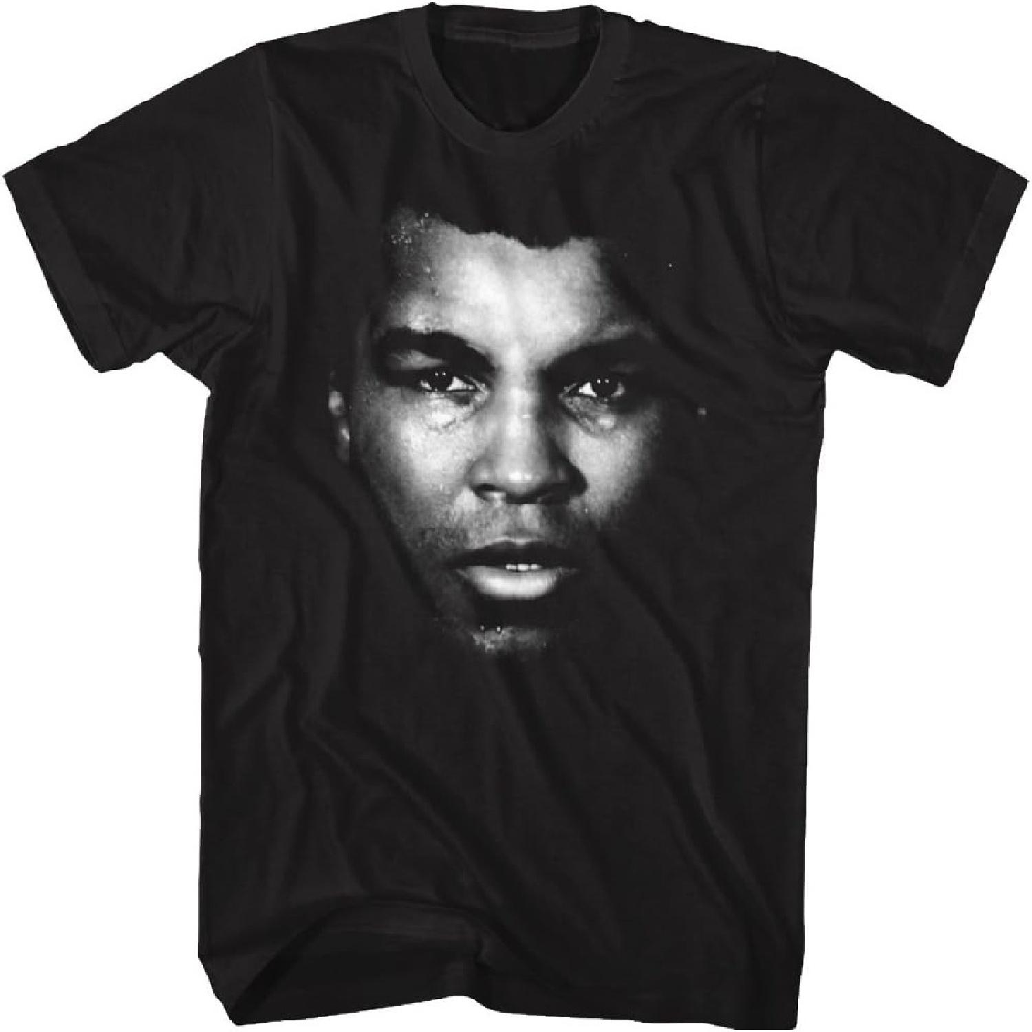 Muhammad Ali Ali Portrait Black Adult T-Shirt Tee S