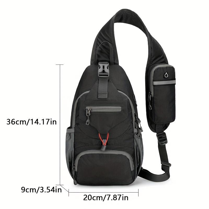 1pc Lightweight Outdoor Multifunctional Chest Bag with Shoulder Strap for Travel, Mountaineering, and Hiking Crossbody Bags