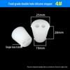 Hole-Punched Food Grade Silicone Stopper for Test Tubes, Bottles, and Water Pipes.