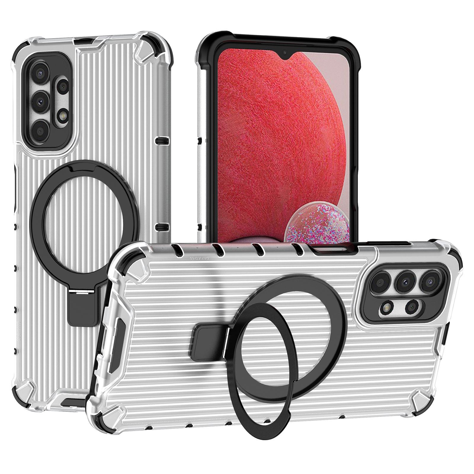 

For Samsung Galaxy A13 4G/5G Case Magnetic Ring Kickstand PC+TPU Phone Cover Transparent
