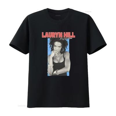 Lauryn Hill R B Singer T Shirt Retro S 3xl Vintage Washed Streetwear Soft Comfortable Unisex Breathable Slightly Stretched