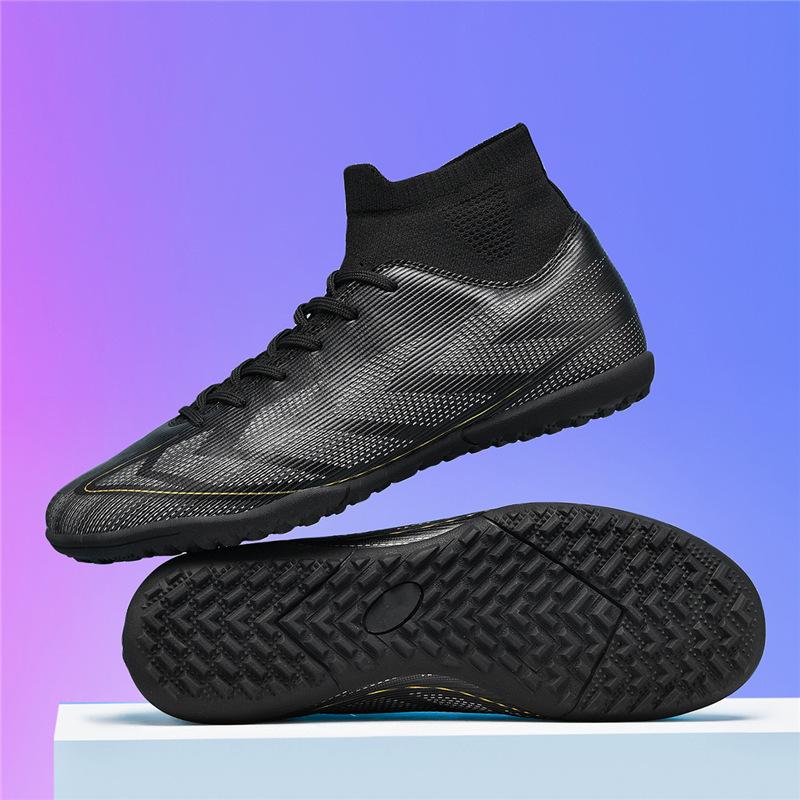 

High-top football shoes outdoor sports shoes men s and women s broken nails spikes student adult grass training shoes 42
