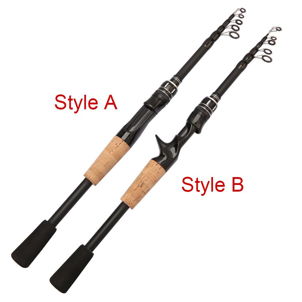 Spinning Telescopic Fishing Pole Lightweight Fishing Spinning Pole Professional Portable for Saltwater Freshwater Fishing