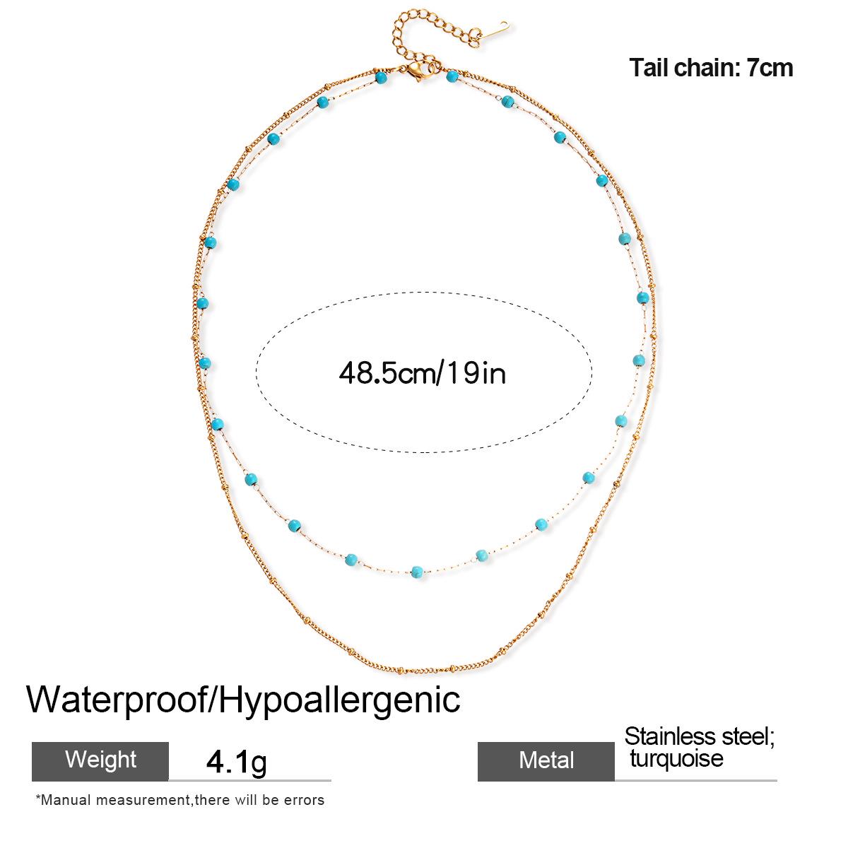 

Gold-Plated Stainless Steel Colorful Drip Oil Necklace: European/American Fashion Personality Clavicle Chain, Niche Design Choker