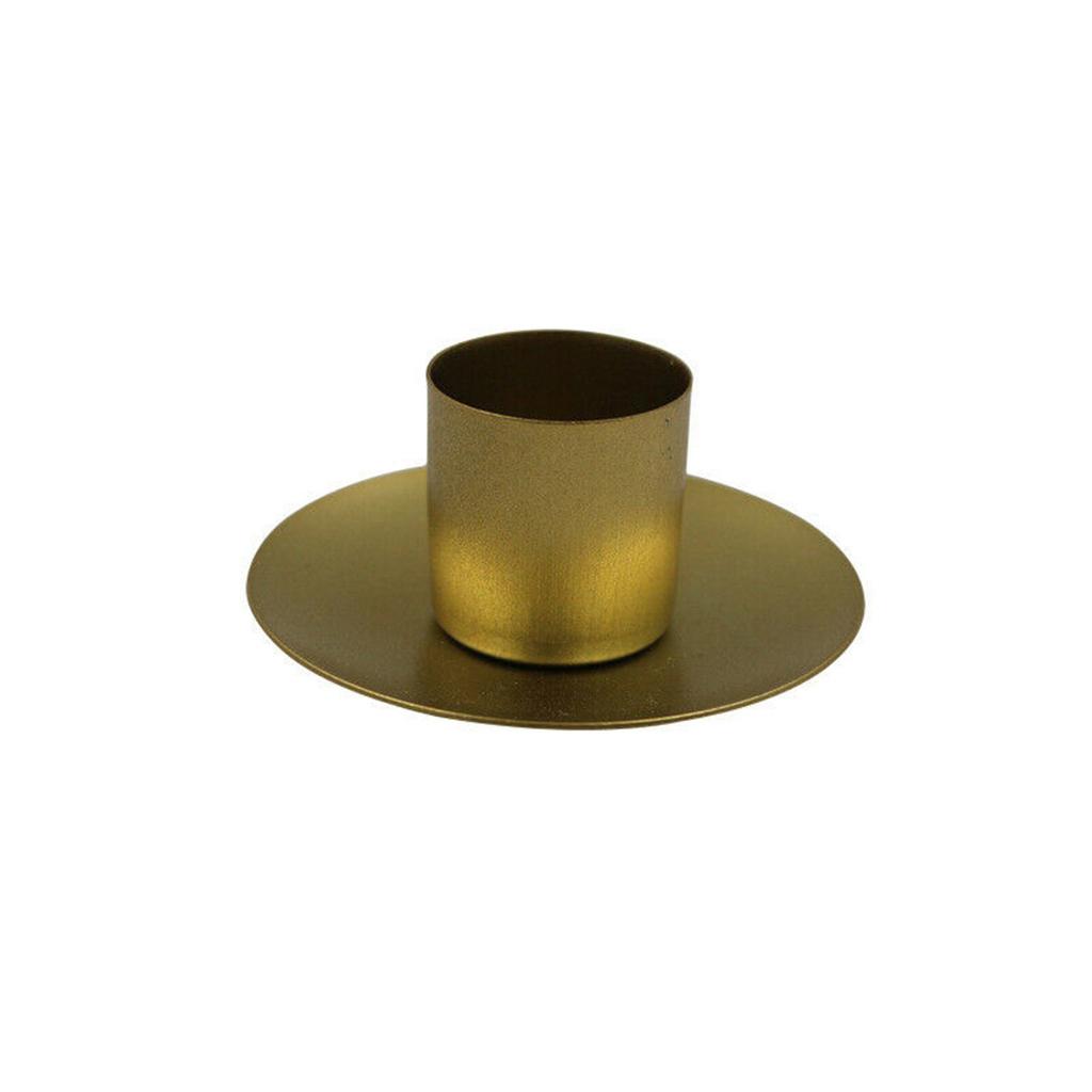 Eisen Kerzenhalter Retro Leuchter Kerzenhalter Gold Schwarz Wachs Tasse Für Tisch Hochzeit Party Weihnachten Home Decor Ornament