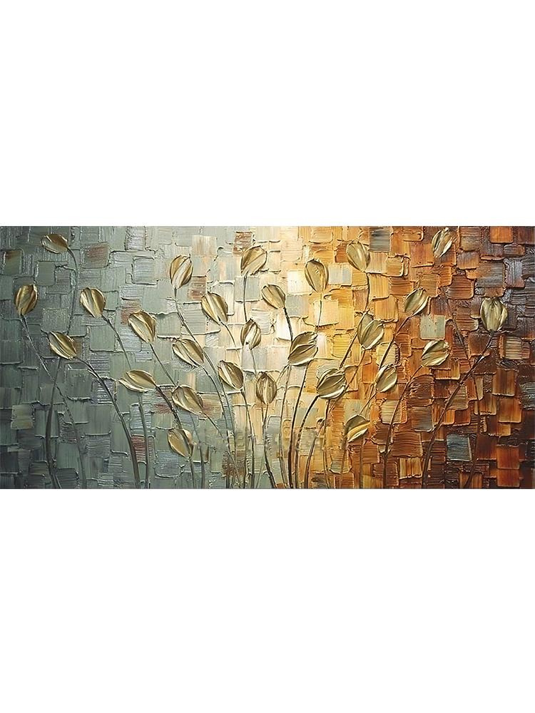 

Абстрактные листья, цветы, картина маслом, холст, настенные художественные постеры, принты, скандинавское искусство, настенные панно для гостиной, дома, Cuadros 60x120cm No Frame