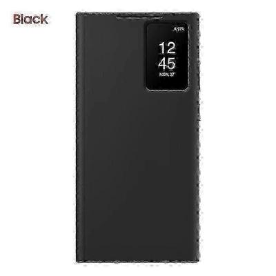 Original Samsung Smart View Wallet Flip Case For Samsung Galaxy S23 Ultra SM-S918B S-View Phone Case Coverblack SZRH A-S Less