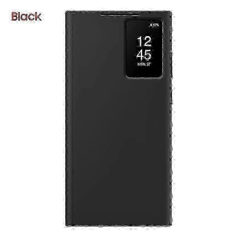Custodia a portafoglio a libro originale Samsung Smart View per Samsung Galaxy S23 Ultra SM-S918B S-View Cover per telefono nero SZRH A-S