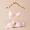 Seamless Silk Bra Women Wireless Bra Summer Thin Mulberry Silk Bra Push‑Up Bralette for Small Bust