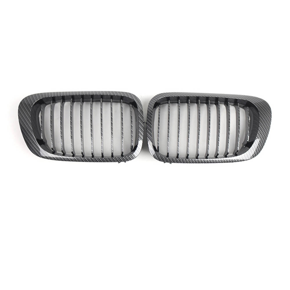 Stoßfänger Nieren Grill Gitter Kohlefaser Für BMW 3er E46 2 Tür M3 1999-2006 Vor-Facelift 51138208685 51138208686