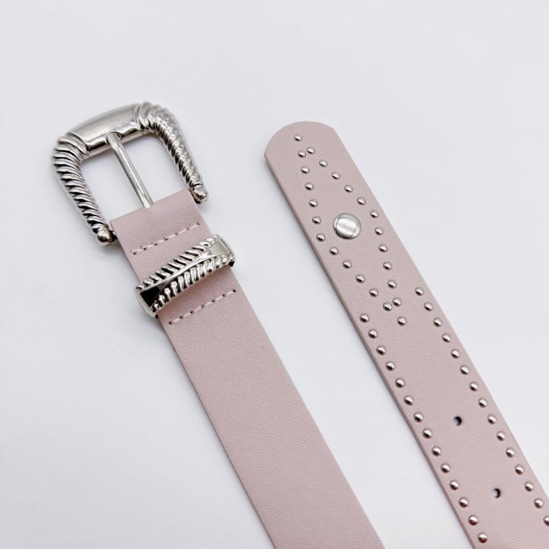 Elegant Women's Western-Style Rivet Waistband Belt - High Quality Fashion