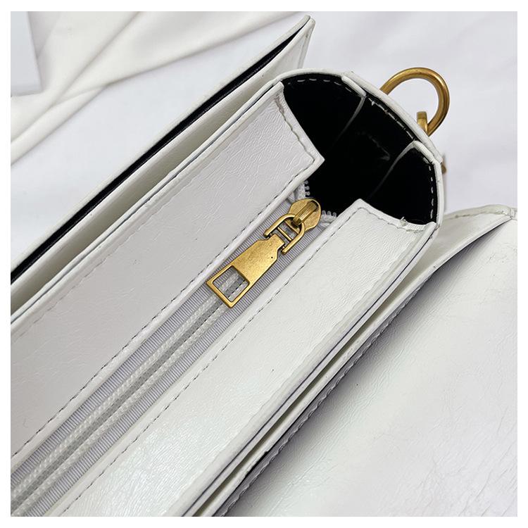 Vintage Leather Saddle Lady Underarm Bag Versatile Women's Crossbody Shoulder Bag 2025 New Designer Purses and HandBags