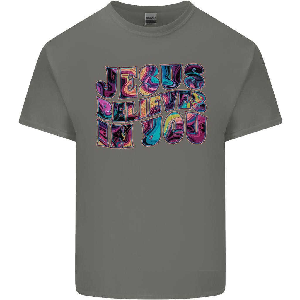 Jesus Believes In You Christian Christianity Unisexs Light Cotton TShirt