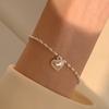 Mini Love Heart Bracelet Simple Style 925 Sterling Silver Hand Chain Jewelry Suitable For Women Daily Wear