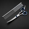 Professional Pet Grooming Scissors Set: Curved Trimming Shears for Dog Hair & Teddy Cuts