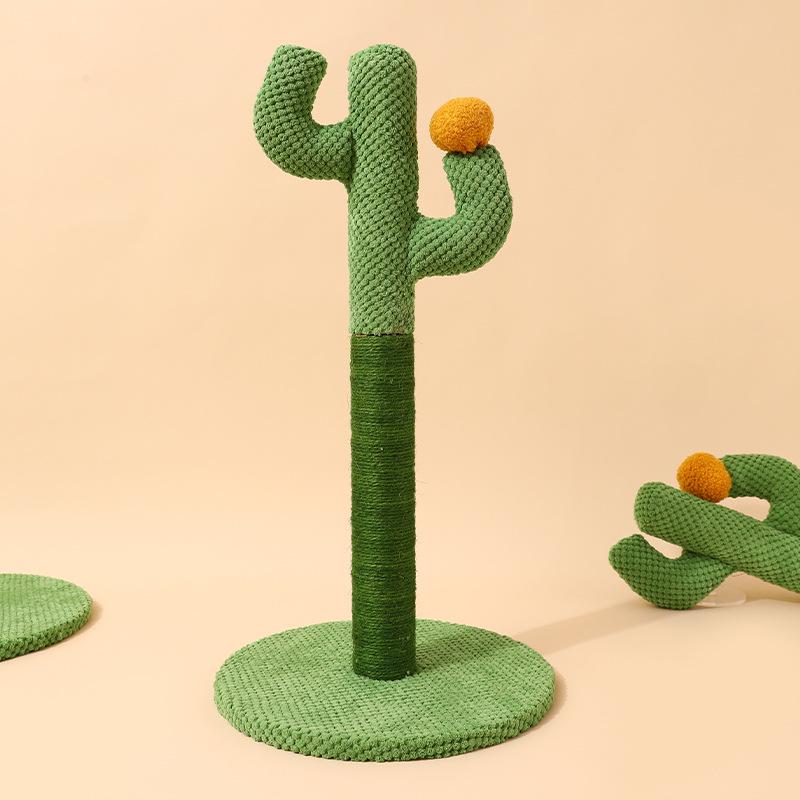 Cactus Cat Climbing Frame & Sisal Scratching Post with Toys