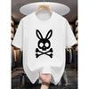 European Size [Rabbit Skeleton Print] Rabbit Skeleton Print Creative Theme, Smooth Cotton Surface for Easy Care, Trendy and Fashionable,Versatile