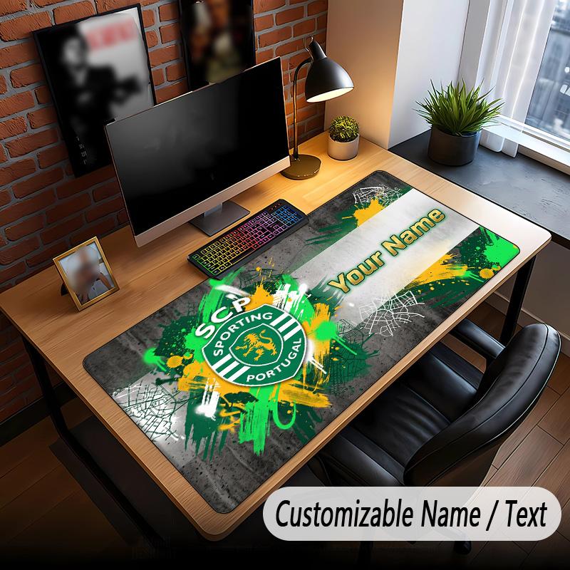 Large Mouse Pad Sporting CP Print Custom Name Text Desk Mat for Office Gaming