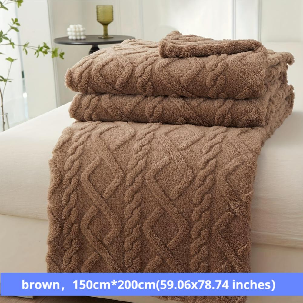 Koc żakardowy taftowy polarowy koc z polaru koralowego koc na sofę koc biurowy koc transgraniczny koc dla zwierząt