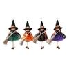 Halloween Small Witch Figurine With Skirt Hangable Witch Doll Ornament | Doll With Halloween Hanging Mistletoe Ornament