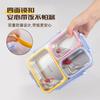 Stainless Steel 3-Compartment Lunch Box Leakproof Food Container Adults Microwave Safe Bento