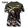 Nejnovější sada US Marine Corps Soldier Camo 3D Harajuku potisk Outdoorové sporty Volný Pánské Pohodlné Ležérní Módní Tričko Top
