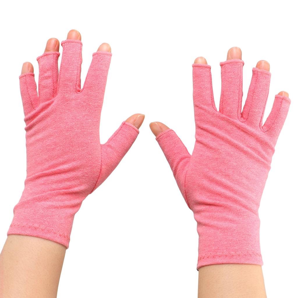 Arthritis Compression Gloves Rheumatoid Carpal Tunnel Soreness Relief Fingerless Gloves for Computer Typing M