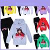 Aphmau Print Kids Cotton Cartoon Hoodie And Long Pants Set For Winter And Spring Playwear
