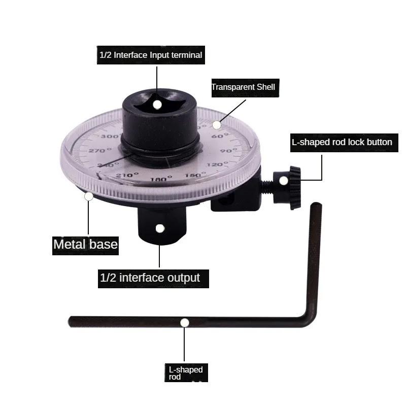 NEW Torque Wrench Torquemeter Dial Automotive Tools Hand Tool Auto Service Equipment Garage Tools Calibrated In Degrees