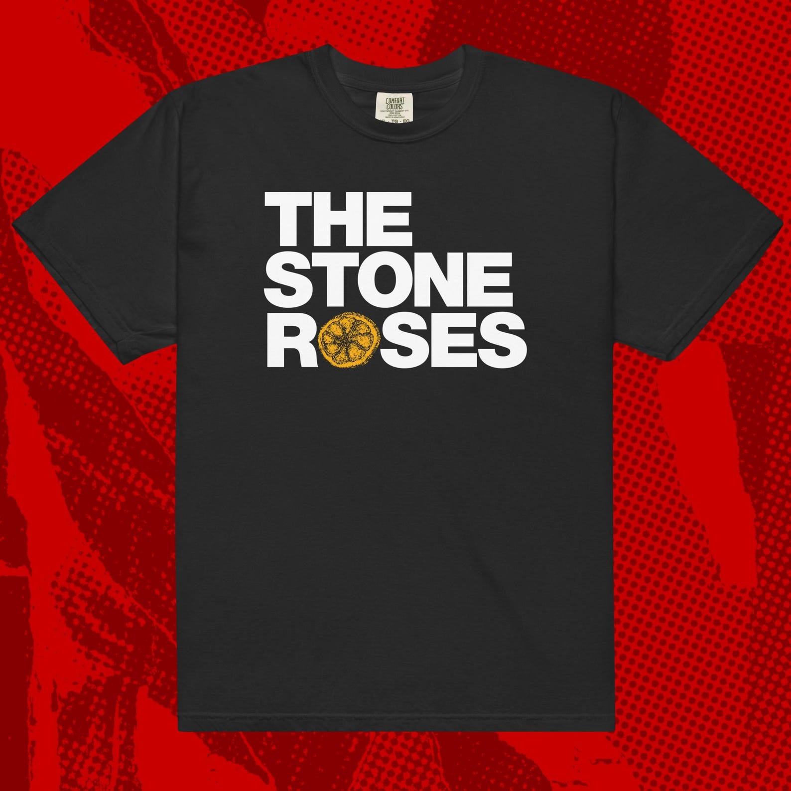 Stone Roses Logo Shirt | Britpop Oasis Happy Mondays Madchester Blur L