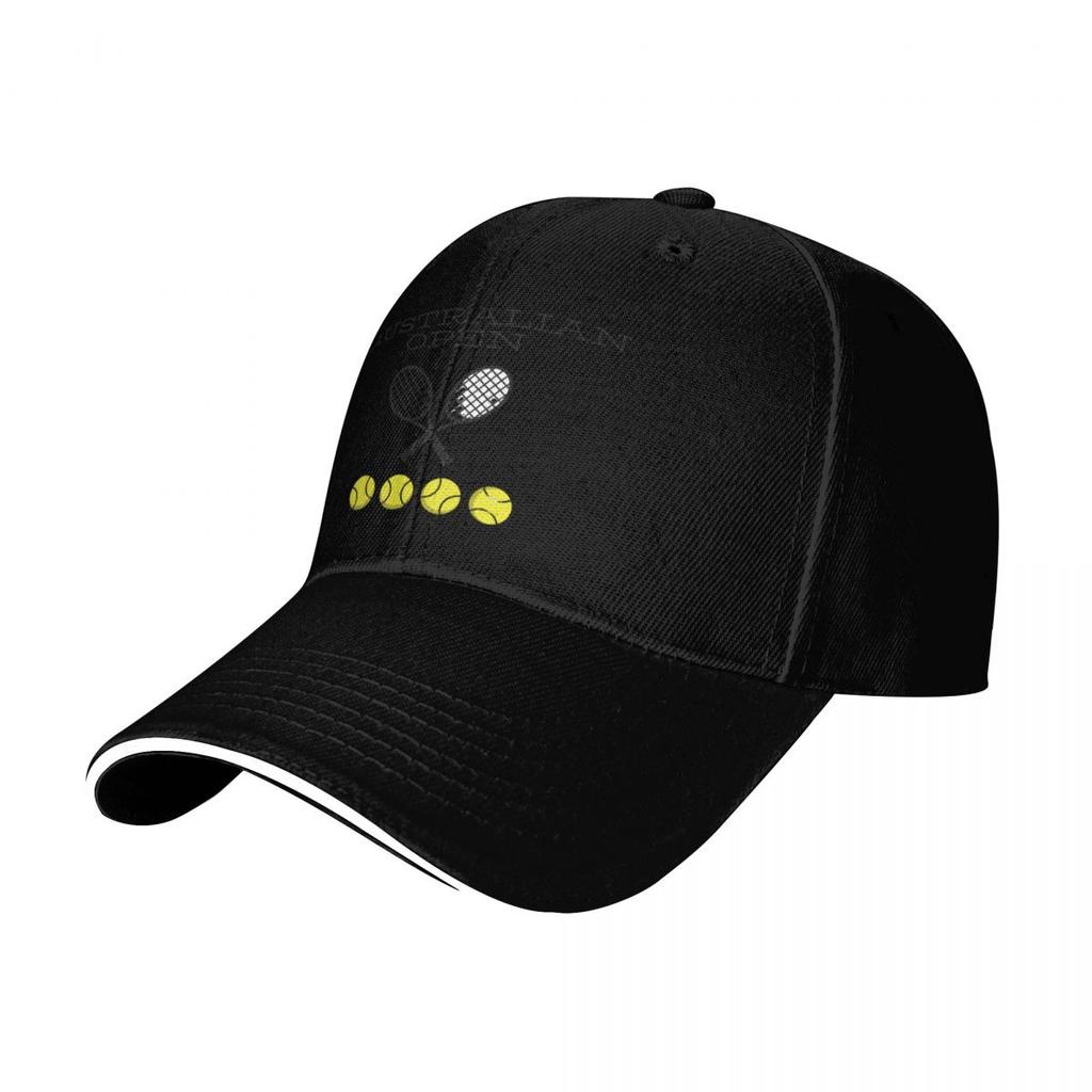 tennis australian ao tshirt Baseball Cap Uv Protection Solar Hat Beach Bag Gentleman  Wild Ball  Male Womens
