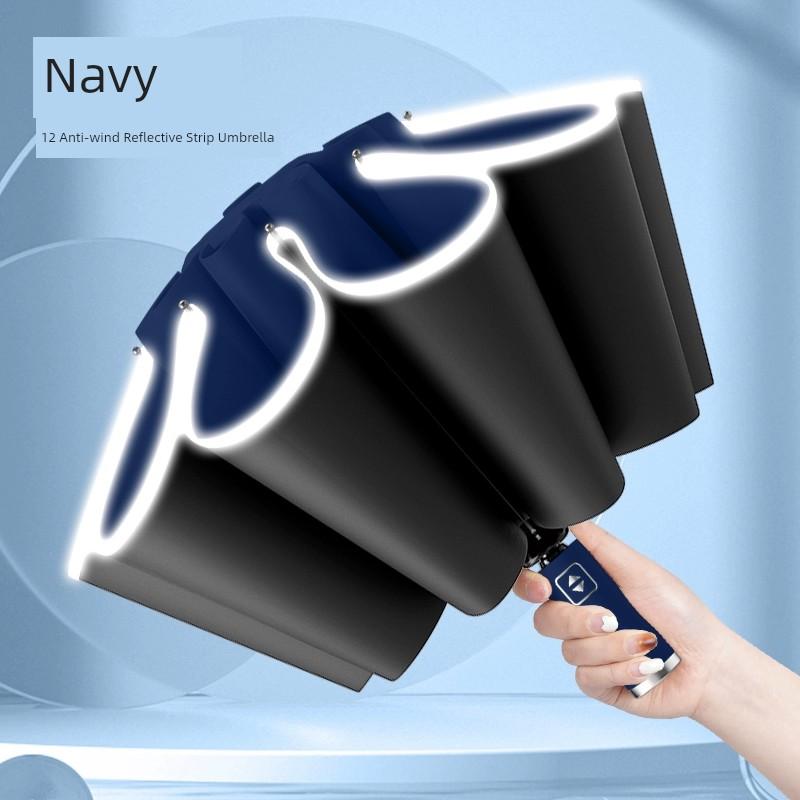 32-Rib Umbrella for Men and Women, Fully Automatic, Reverse Large Size, Double Folding, Heavy Rain Special, Car Storage, Dual-Use for Sun and Rain