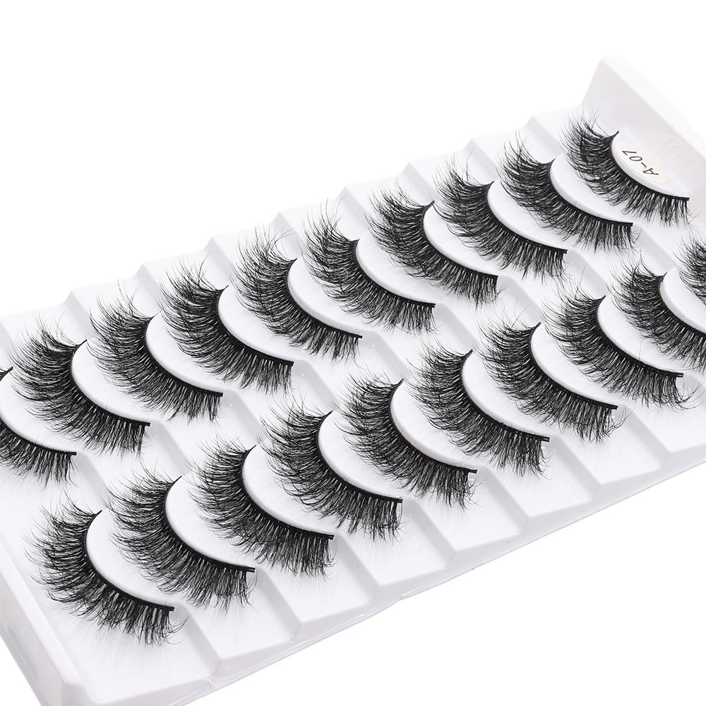 Thick Long False Eyelashes Fluffy Wispies Lashes Beauty Makeup Eyelashes Extension Tools  Woman