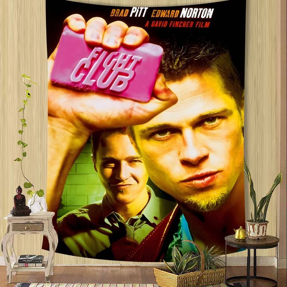 Klassischer Film Fight Club Brad Pitt Boxfilm Motto-Party Hintergrundtuch für Geburtstagsdekorationen Hintergrund für Fotoshooting