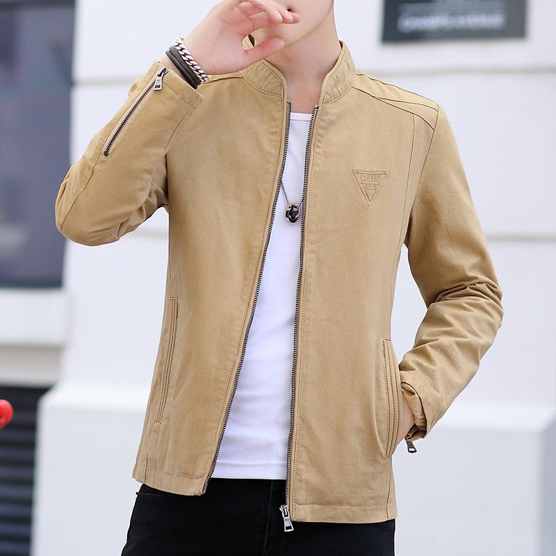 Men's Jackets Autumn and Winter New Korean Style Washed Jackets Casual Slim Handsome Clothes Thin Tops