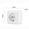 White Wall Switch Wall Surface Mount Power Socket Modern Button Light Switch