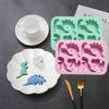 2Pcs Silicone Dinosaur Molds - Chicken Nugget, Popsicle & Chocolate Candy Maker -Non-Stick, Suitable for Children's Snacks, Parties, and Creative