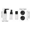 30ml Travel Cosmetics Dispensing Bottle Portable Leak Proof Refillable Containers Set for Toiletries Liquid & Creams
