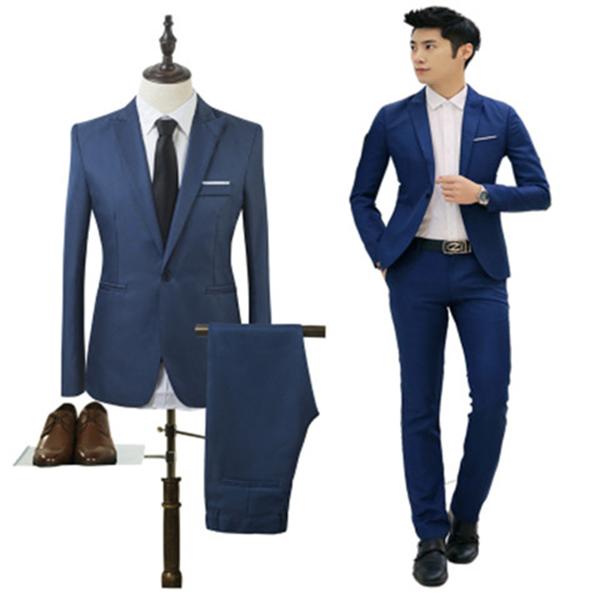 Men's Suit Jacket Two-piece Suit Groom Groomsman Casual Wedding Suit Business Suit