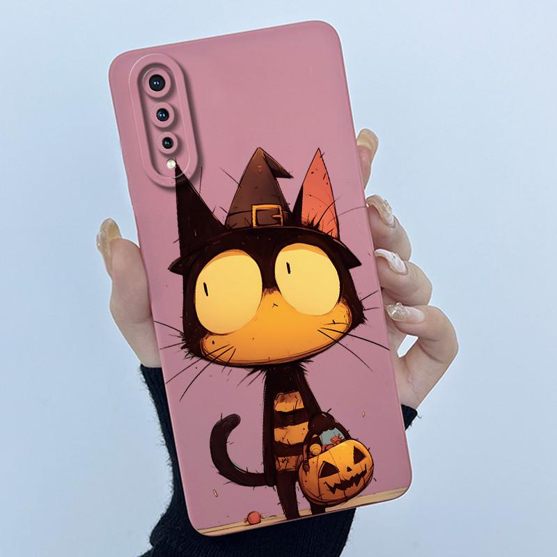 New For Vivo S1 1907 Case Lovely Cartoon Cat Liquid Silicone Soft TPU Shockproof Back Cover For Vivo V17 Neo VivoS1 Phone Case