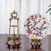 Creative Plate Display Stand Elegant Display Storage Rack Plate Holder  Bedroom Decor